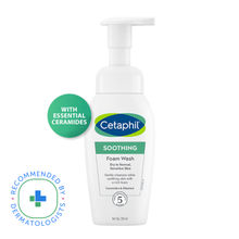 Cetaphil Soothing Foam Wash for Dry to Normal Skin with Ceramides