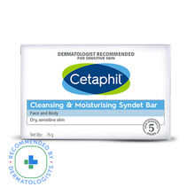 Cetaphil Cleansing & Moisturising Syndet Bar With Shea butter Dermatologist Recommended