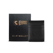 BEARDO Black Faux-Leather Men's Wallet