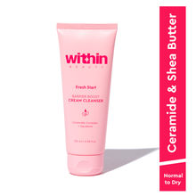 Within Beauty Ceramide & Squalene Cream Face Wash, Fresh Start Barrier Boost Cleanser
