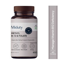 Miduty Vitamin B12 Methyl Folate Fast Absorption Methylcoblamin Vitamin B6