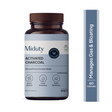 Miduty Activated Coconut Charcoal Edible Supplement Teeth Whitening, Detox, Microporous