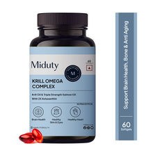 Miduty Krill Omega Complex Omega 3 EPA & DHA Heart & Brain Health Astaxanthin
