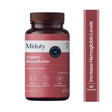Miduty Organic Blood Builder Iron Vit C Energy Hemoglobin Support Anemia
