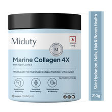 Miduty Marine Collagen 4X Hydrolysed Collagen Peptides Skin Elasticity Joint Health Unflavoured