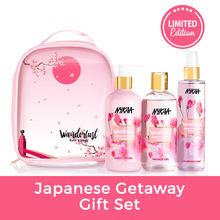 Wanderlust Japanese Cherry Blossom Getaway Kits- Gifts Sets and Combos for Women- Premium Gifting