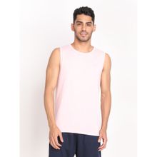 Chkokko Men Cotton Tank Tops Sleeveless Pink Vest