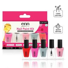 ENN Fast Drying Nail Paint Kit - Chip-Resistant,Toxin-Free Formula With Ghee – Glam Party
