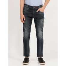 Wrangler Men Bostin Cropped Blue Jeans (Slim)