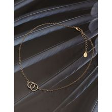 Accessorize London Womens Gold Linked Circles Necklace