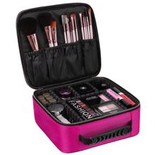 Makeup Cosmetics Storage case with adjustable compartment - Multicolor