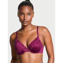Victoria's Secret Pink Body by Victoria Lightly Lined Lace-Trim Full-Coverage Bra