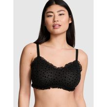 Victoria's Secret PINK Wink Unlined Scoop Black Bralette
