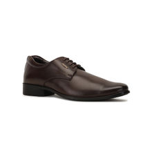 Bata Solid Brown Formal Derby Shoes