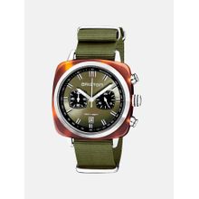 Briston Men Quartz Olive Green Dial Analog Nato Watch 20142.Sa.Ts.26.Nol