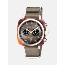 Briston Clubmaster Sport Men Quartz Taupe Dial Chronograph Nato Watch 20142.Sa.Ts.30.Nt