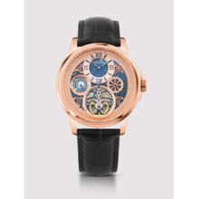 Britime Aquatica Men Automatic Blue Dial Multi-Function Leather Watch 274-L30506