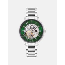 Pierre Lannier Men Automatic Green Dial Analog Stainless Steel Watch 317B171