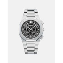 Oblik Geome Men Quartz Black Dial Chronograph Stainless Steel Watch