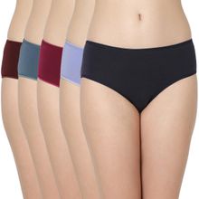 Juliet 6932 Full Coverage Stretchable Cotton Hipster Premium Panties (Pack of 5)