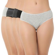 Juliet 7212 Full Coverage Stretchable Cotton Hipster Premium Panties (Pack of 5)