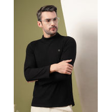 RIGO Men's Black Turtle Neck T-Shirt