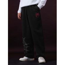 The Souled Store Spider-Man Wallcrawler Men Oversized Fit Trackpant