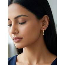 GIVA 925 Silver Golden Havana Earrings