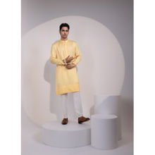 YOSEBA Yellow Cuff Embroidered Kurta with Pant