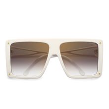 CARRERA Womens Gold Mirror Burgundy Lens Ivory Non Polarized Rectangle Sunglass (60)