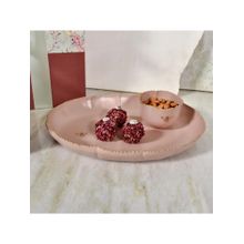 Living With Elan Elan Royal Hive Chip & Dip Platter - Nude Gold