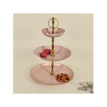 Living With Elan Elan Kesar 3-Tier Cake Stand - Nude Gold