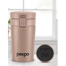 Pexpo Cocoa Beige Stainless Steel Insulated Hot & Cold Flask - 260 ml