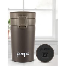 Pexpo Cocoa Brown Stainless Steel Insulated Hot & Cold Flask - 260 ml