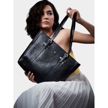 Tortoise Avril The Laptop Tote Bag - Black