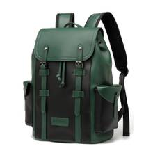 FUR JADEN The Aviator 20L Vegan Leather Premium Green Backpack (M)