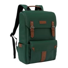 FUR JADEN Anti-Theft Laptop and Camera Green Backpack (M)