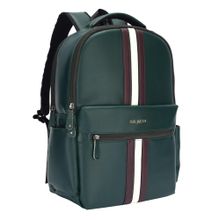 FUR JADEN 15.6 Premium and Durable Vegan Leather Laptop Green Backpack (M)