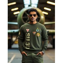 A47 Defenders Pride Military Green Fighter Sweatshirt