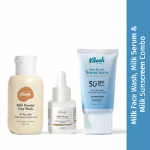 Vilvah Milk Skin Radiance Combo for Deep Cleanse, Hydration & Glow