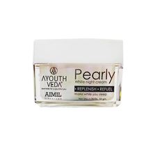 Ayouthveda Pearly White Night Cream Nano Pearl-Pea Complex with Natural Pearls & Milk Cream