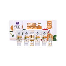 Ayouthveda Vitamin C Six Steps Facial Kit for oil Free Look Skin Soothing & Refreshing Kit