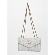 AND Floral Print Blue Sling Bag For Women