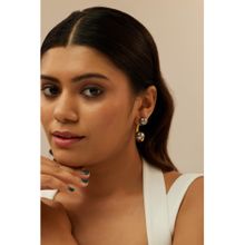 AMOSSH Dual Sided Grey Gunmetal Hoops