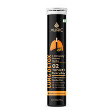 Auric Lung Detox for Smokers with Natural Blend of NAC, Pushkarmool, Piper Longum & Licorice, 1 Tube