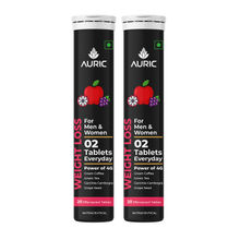 Auric Get Slim Effervescent- Power of Green Coffee, Green Tea, Grape Seed & Garcinia Cambogia, 2 Tubes