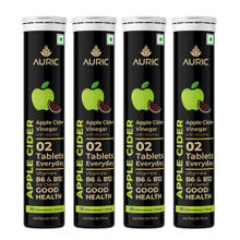 Auric Apple Cider Vinegar, 80 ACV Tablets With Vitamin B6 & B12, Weight Loss & Metabolism Benefits