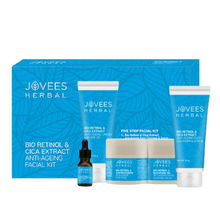 Jovees Herbal Bio Retinol & Cica Extract Anti Ageing Facial Kit For Signs of Ageing, Wrinkles