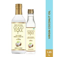 Coco Soul Cold Pressed Virgin Coconut Oil Unrefined From the Makers of Parachute (Combo)