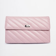 AND Pink Quilted Sling Bag For Women